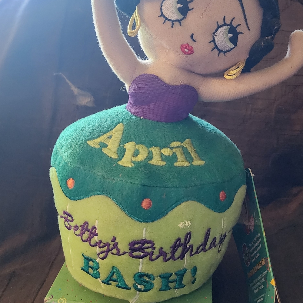 Betty Boop Green and Purple Stuffed Toy